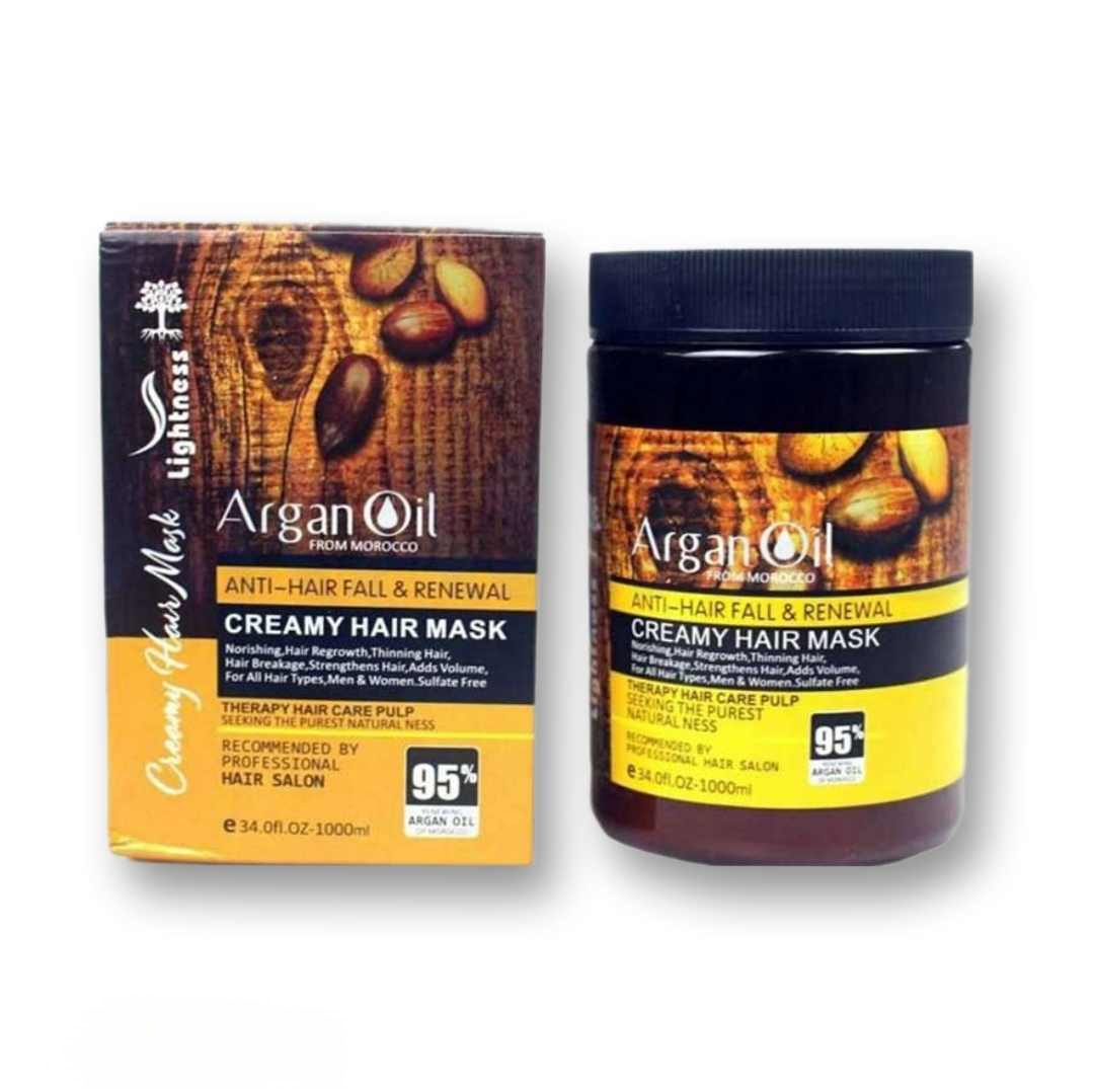 ماسک مو آرگان، کراتینه‌شده، حجم 1000 میلی‌لیتر، محصول اصلی و اورجینال.