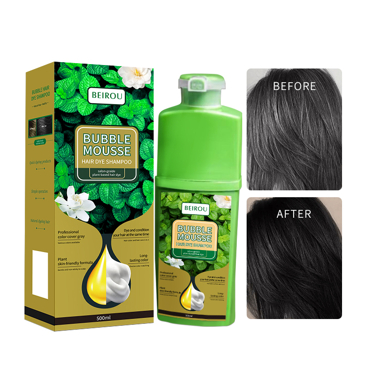 شامپو رنگ مو مشکی ژلاتین بابل موس 500میل اصلی